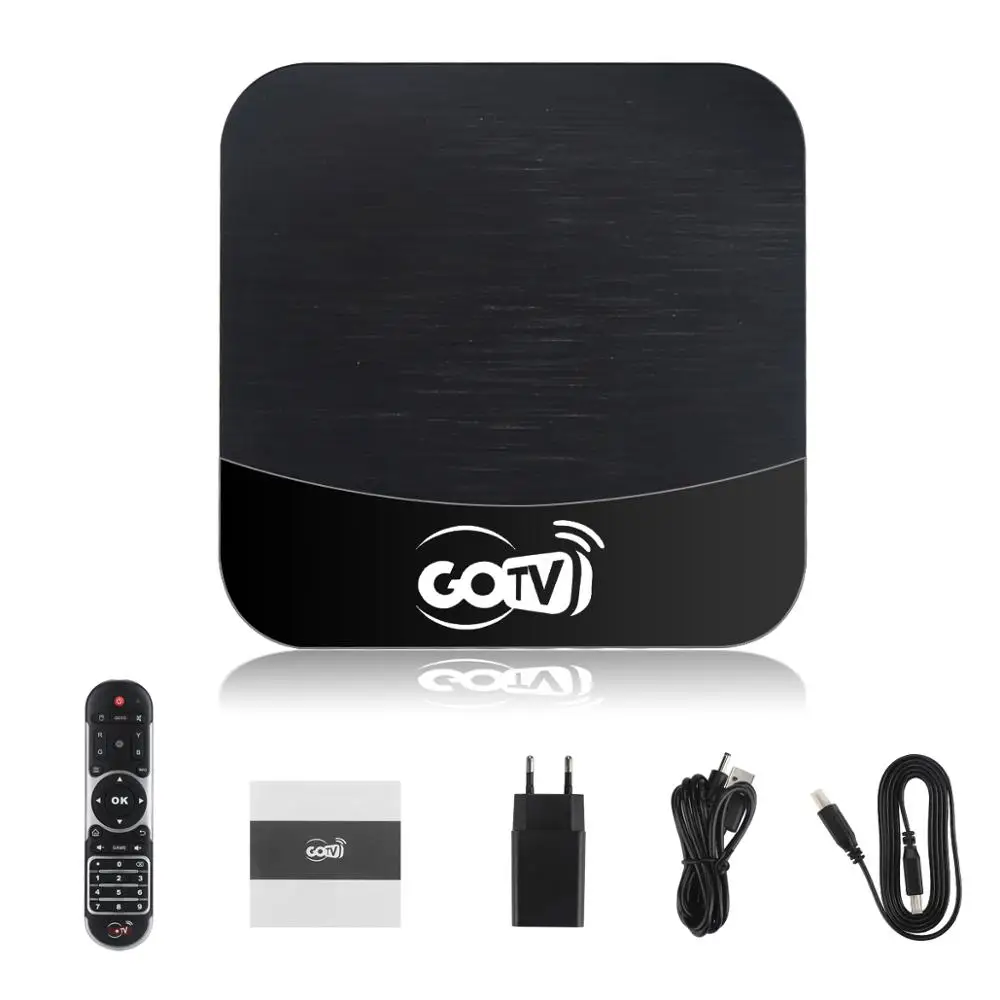 Бренд GO tv Android 7.1.2 телеприставка IPTV с бразильским live+ VOD+ воспроизведение Netflix И mx_плеер для Южной Америки