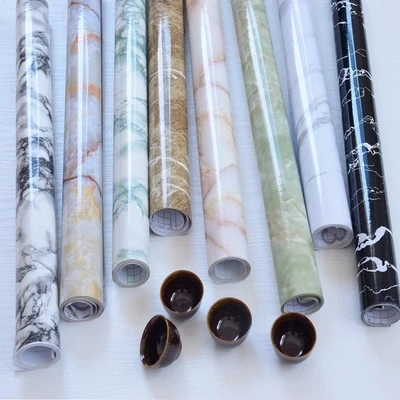 

PVC waterproof adhesive wallpaper wallpaper wall thickening marble furniture that stick a ambry mesa table refurbished -71z