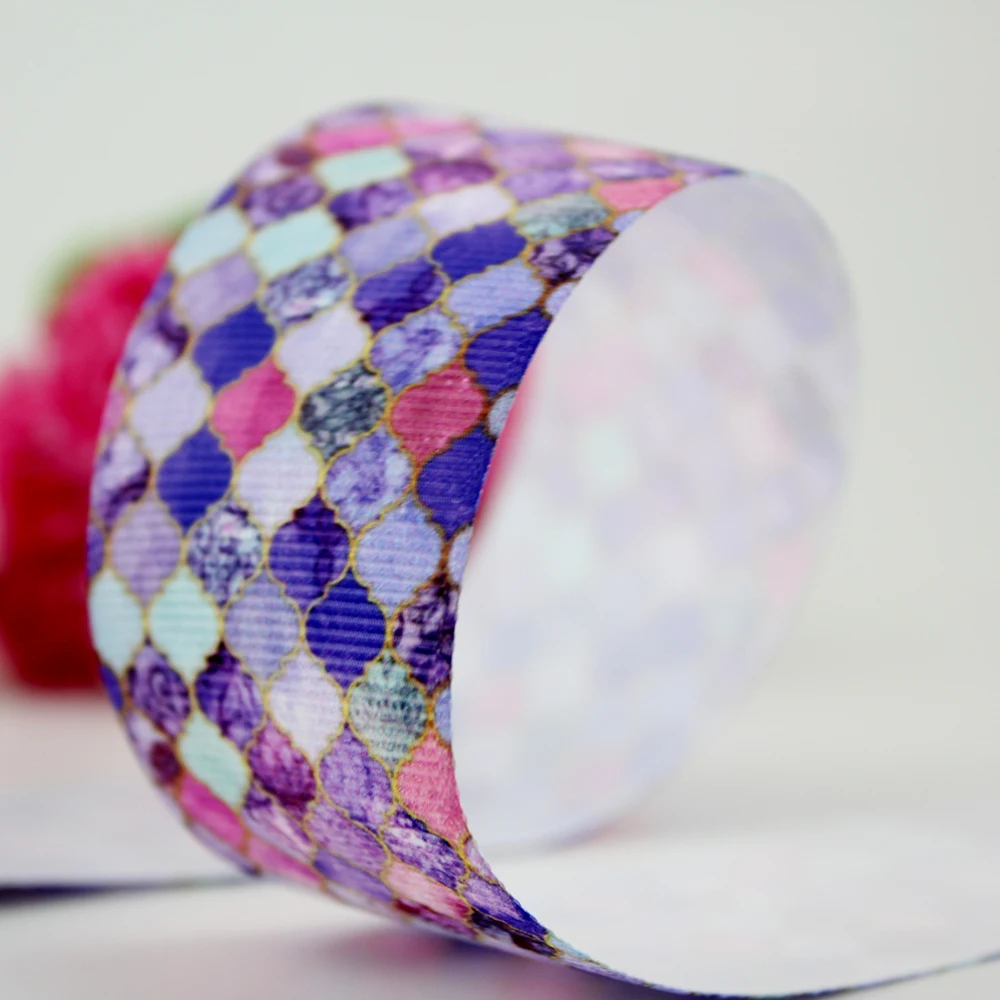 Цветная Геометрическая тесьма в клетку корсажная лента 38 мм 10 ярдов ткань ручной