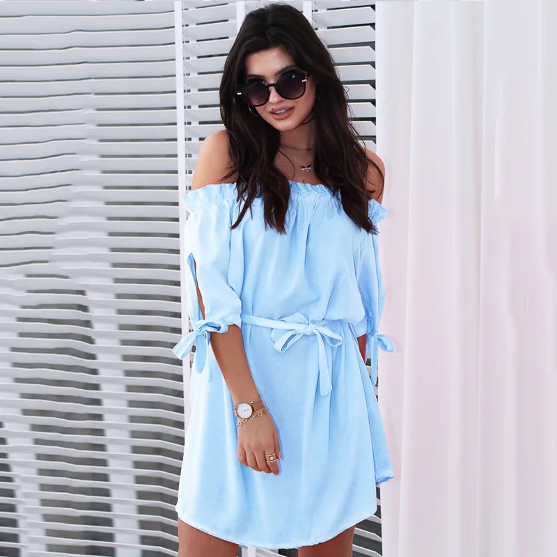 Новинка 2019 модное повседневное короткое платье vestidos прямые однотонные цветные