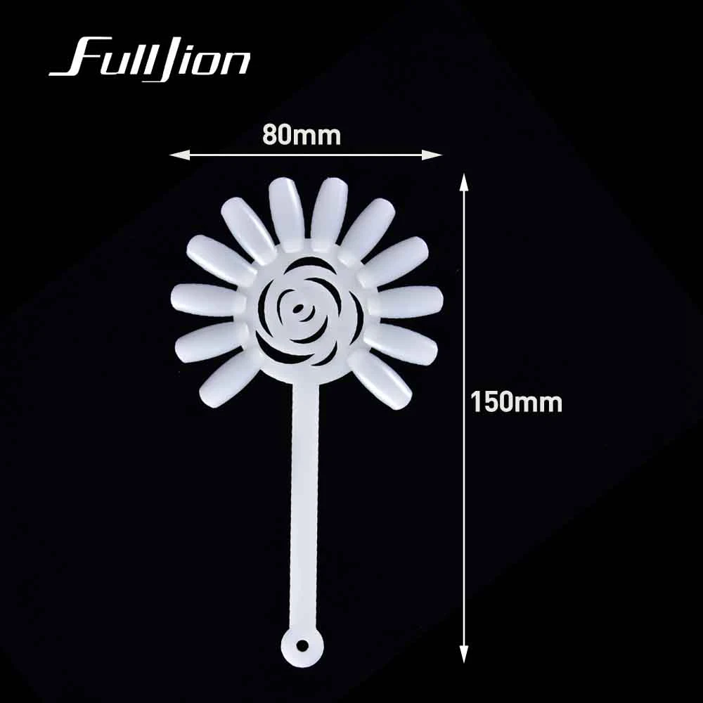 Fulljion 10Pcs False Nails Art Tips Buckle Color Card Nail Practice Manicure Template Display Board Training Palette Tools | Красота и