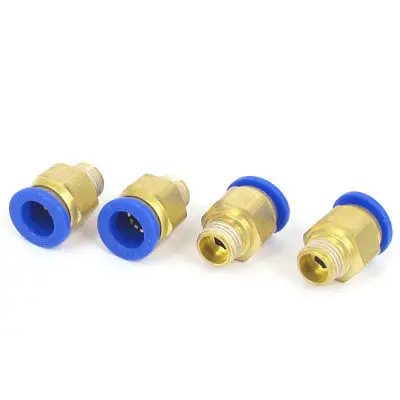 

12mm Tube 1/4BSP Male Thread Quick Air Fitting Coupler Connecting 4pcs