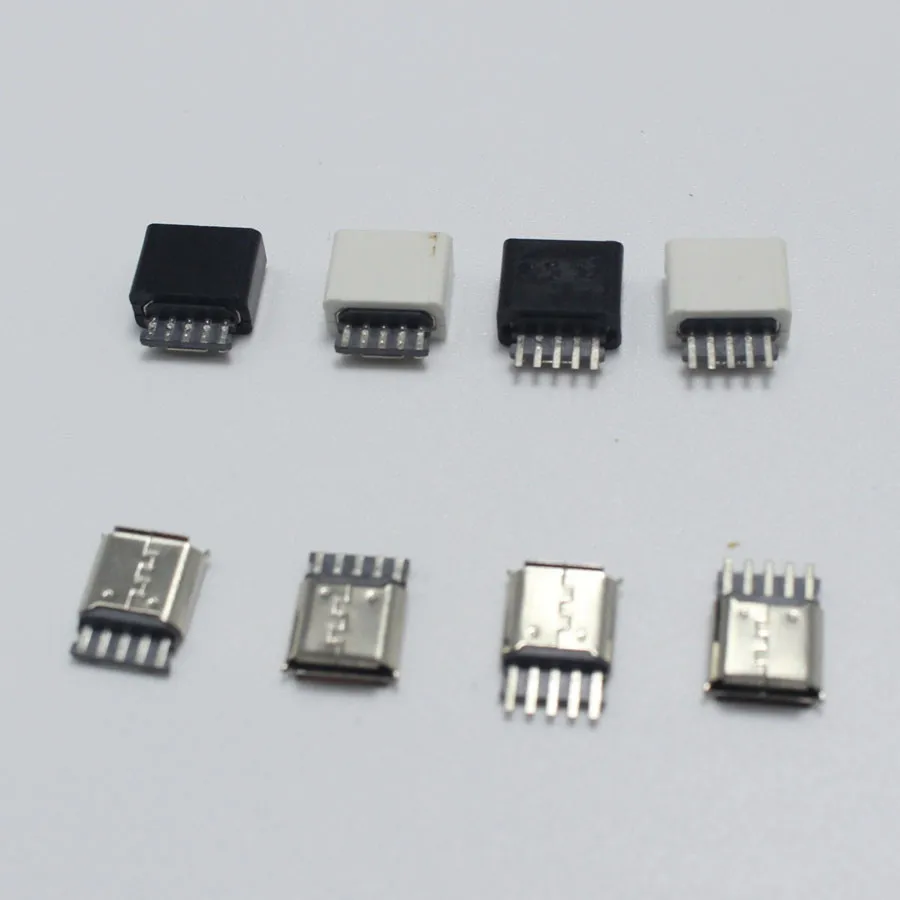 2 шт. DIY Micro USB 0 B Тип гнездо 5 Pin разъем для припоя тип кабеля в сборе адаптер