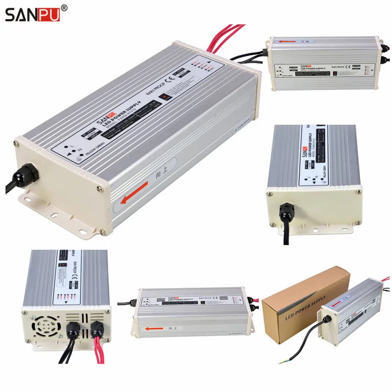 SANPU LED адаптер питания 400 Вт 12 В переключатель для драйвера 220 110
