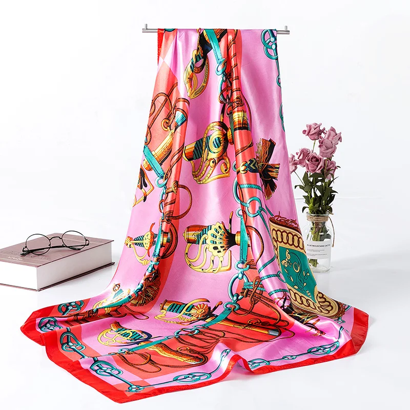 Женский шарф-шаль FAITHINK квадратный из шелка на весну и осень 2018 | Аксессуары для