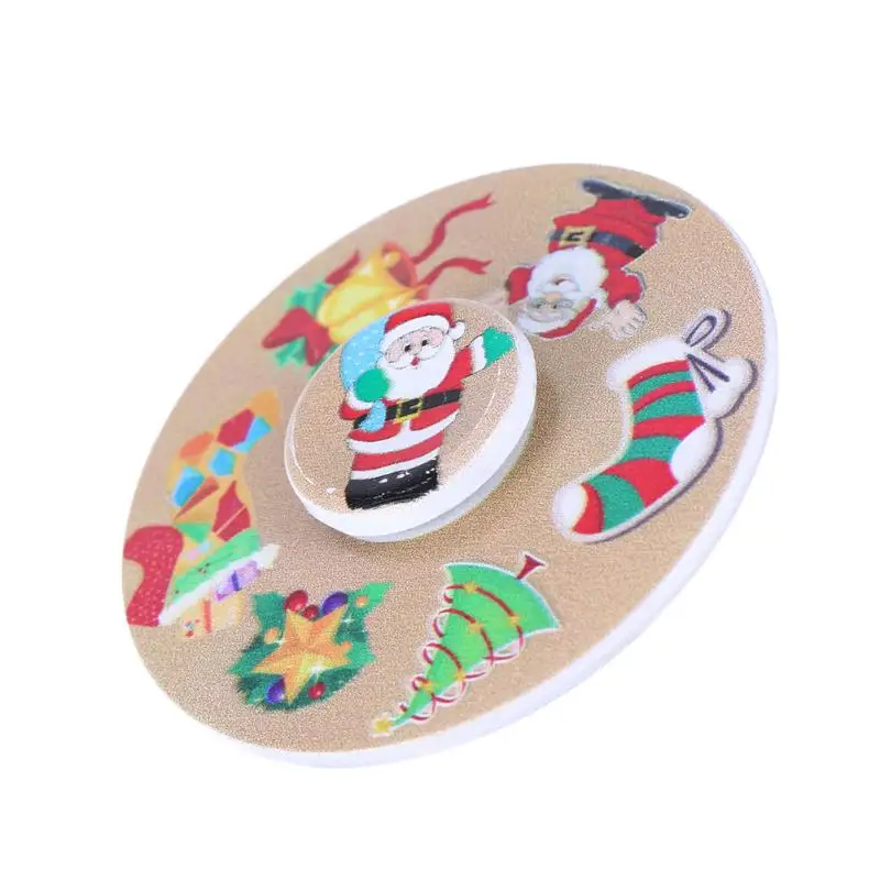 Спиннеры Снежинка Санта-Клаус сплава металла ручной Spinner Игрушечные лошадки для СДВГ EDC сенсорными беспокойство стресс взрослых Рождественский подарок