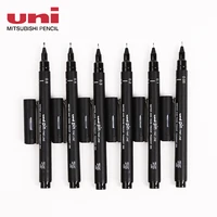 6pcslot gel pens set black ink 005 01 02 03 05 08 fine point liner pen gel office school supplies