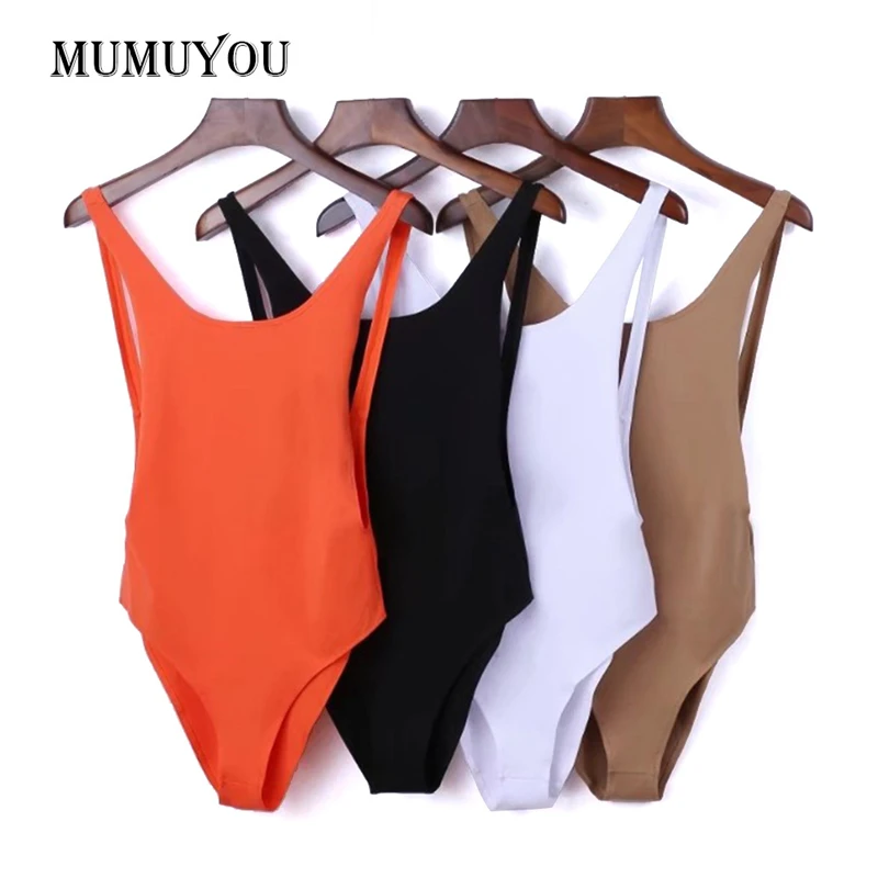 Женское боди с открытой спиной V образным вырезом без рукавов 906 506|womens bodysuit