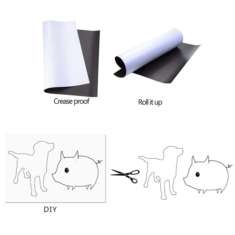 

Magnetic Dry Erase Whiteboard Set Fridge Magnets Message Board Memo Pad with Pen Stickers AN88
