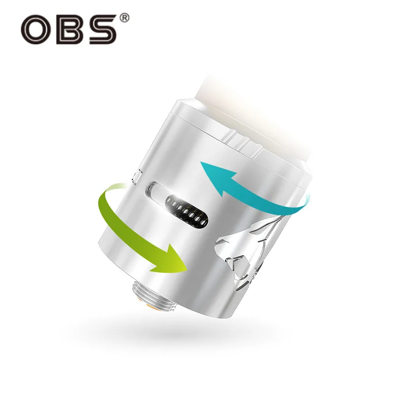 Оригинальный OBS Cheetah II 22 мм RDA танк электронных сигарет ввиду капающий распылитель