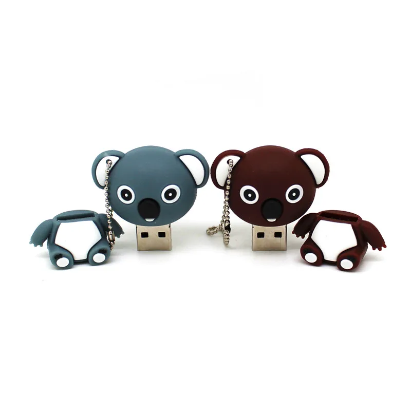 USB-флеш-накопитель в виде мультяшных животных мишка коала 8 ГБ телефон 4 16 32