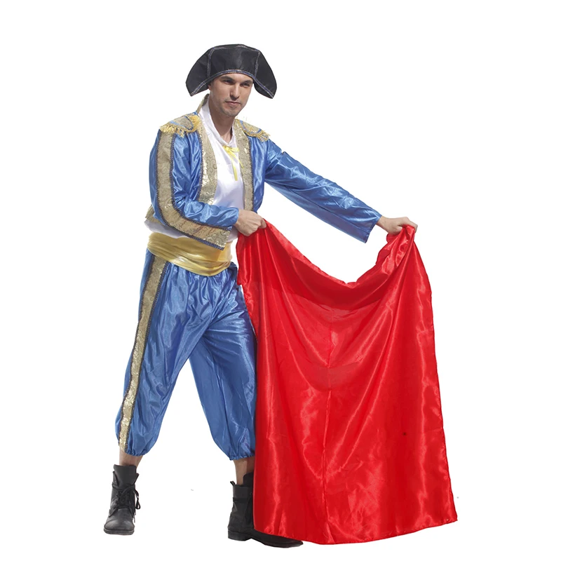 

Adults Halloween Costumes Matador Costume Bull Fighter Cosplay Game Uniforms Spanish Bullfighters Dancing Costumes For Men