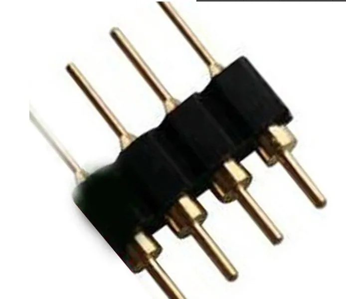 200PCS 4-Pin Male Plug Adapter Connector for RGB 5050 LED Strip Light Connect |