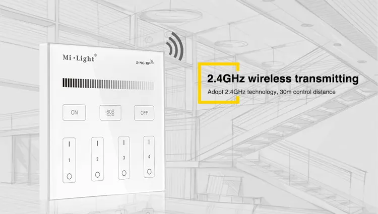 2,4G беспроводной Mi светильник T1/T2/T3/T4/B0/B1/B2/B3/B4/B8 яркость/CT/RGB/RGBW/RGB+ CCT светодиодная умная панель дистанционного управления светильник контроллер