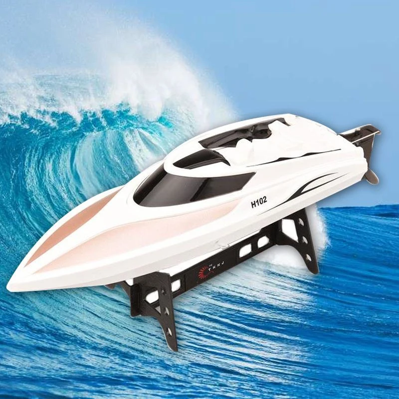 Скоростная радиоуправляемая лодка H102 2 4 ГГц канала 30 км/ч|racing boat|rc boatrc speedboat |