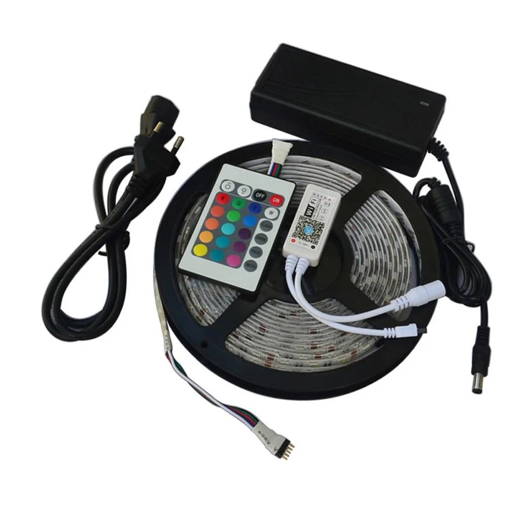 Водонепроницаемая светодиодная лента Jiawen 5 м IP65 RGBW/RGBWW 5050 SMD 60 светодиодов/м + Wi Fi