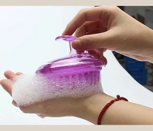 

Silicone Shampoo Hair Massage Brush Scalp Comb Head Cleaning Massager Pet Shower Body Stress Relax