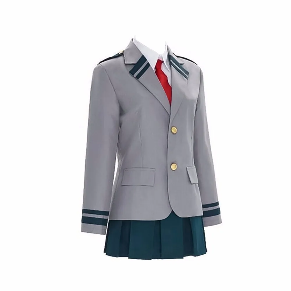Мой герой Академии школьная Униформа Аниме Boku без haku Bakugou Katsuki OCHACO URARAKA Косплэй
