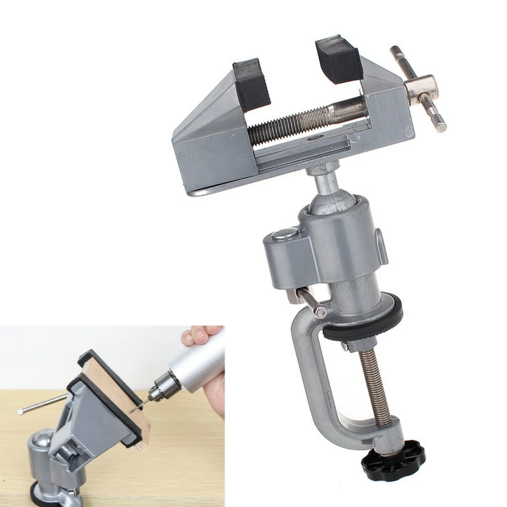 2 in 1 Table Vise Bench Vice Die-cast Aluminium Alloy 360 Degree Rotating Universal Multinational Mini Precise Clamp | Инструменты