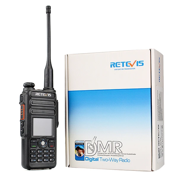 2 шт. Retevis RT82 Двухдиапазонная DMR цифровая рация VHF UHF(gps) IP67 водонепроницаемый портативный Радиоприемник Amador Hf трансивер dmr