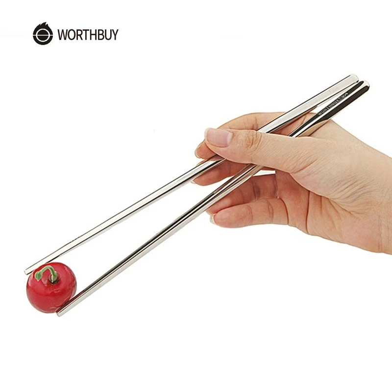 Worthbuy 10 пар 304 Нержавеющая сталь Китайский Щупы для мангала Щепка площади