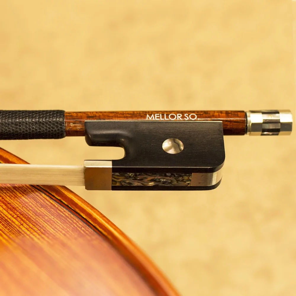 Carbon Fiber Cello Bow  Wood Skin Mellow Sweet Tone Well Balance Master Handmade For Soloist MELLOR S1C Cello Parts Accessories enlarge