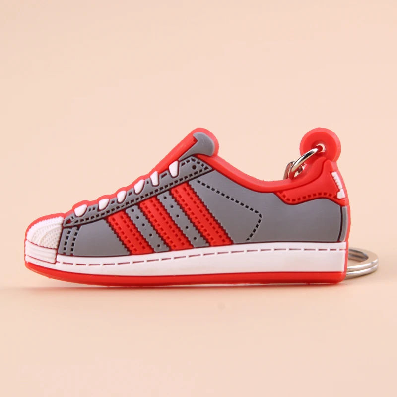 Photo Color5 Силиконовый мини брелок для ключей Jordan Shoe Superstars, брелок для женщин, мужчин и детей, подарок, баскетбольные кроссовки Porte Clef - Цвет: Photo Color5