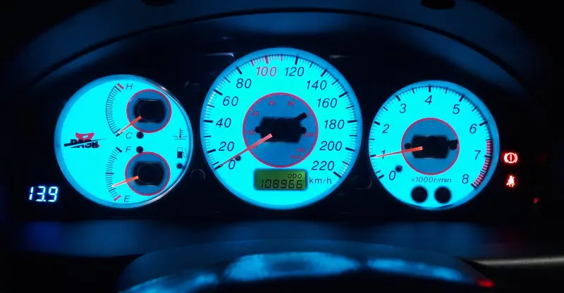 DASH EL свечение Калибр для Mazda Premacy 323 MK8 Lynx Lacer Tierra 1998 2003 полное свечение синий зеленый обмен