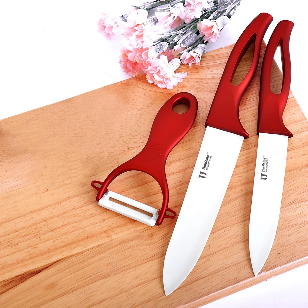 Timhome Марка 5 &quotНарезки Ножом + 6 дюймов Керамический Нож Шеф-Повара Набор с