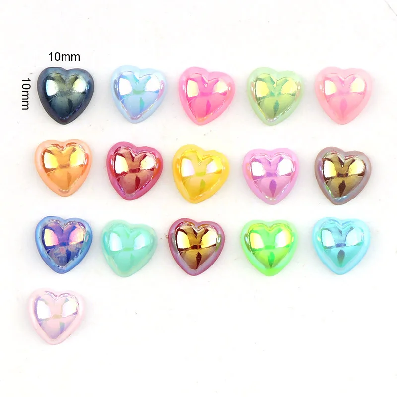 Чехол для телефона из АБС-пластика с имитацией сердца плоские бусины жемчуга