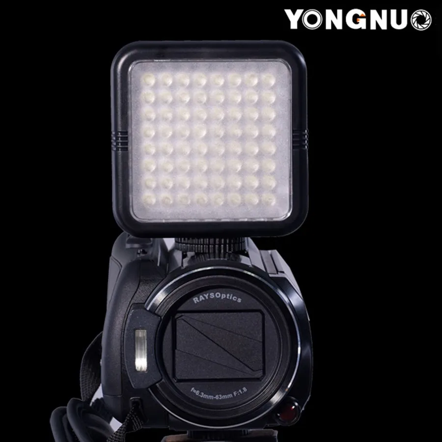 Yongnuo SYD 0808 SYD0808 Pro Studio Photo 64 Светодиодная лампа для освещения видео Canon Nikon Sony DSLR Camera
