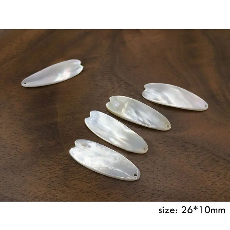Natural Shell Earrings DIY Jewelry Accessories Necklace Pendant Handmade Materials 2pcs