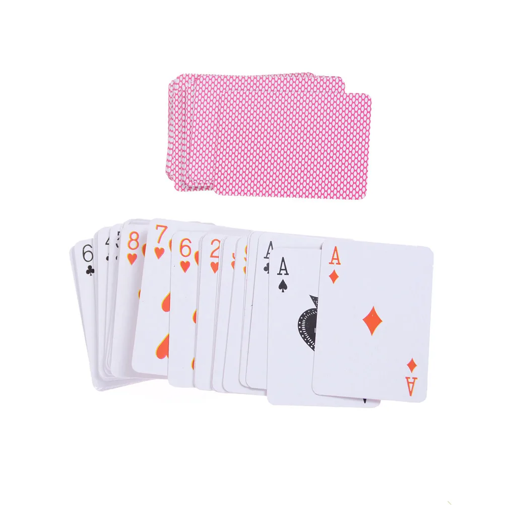

mini cute 5.3*3.8cm Poker Playing Cards Traditional Set With Box Free Hot Creative gift
