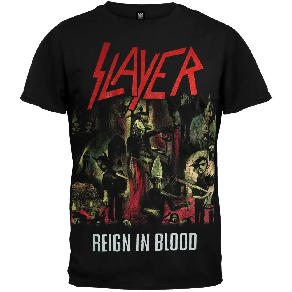 У Slayer правления в крови рубашка SM MD LG XL XXL Новый|Мужские футболки| |