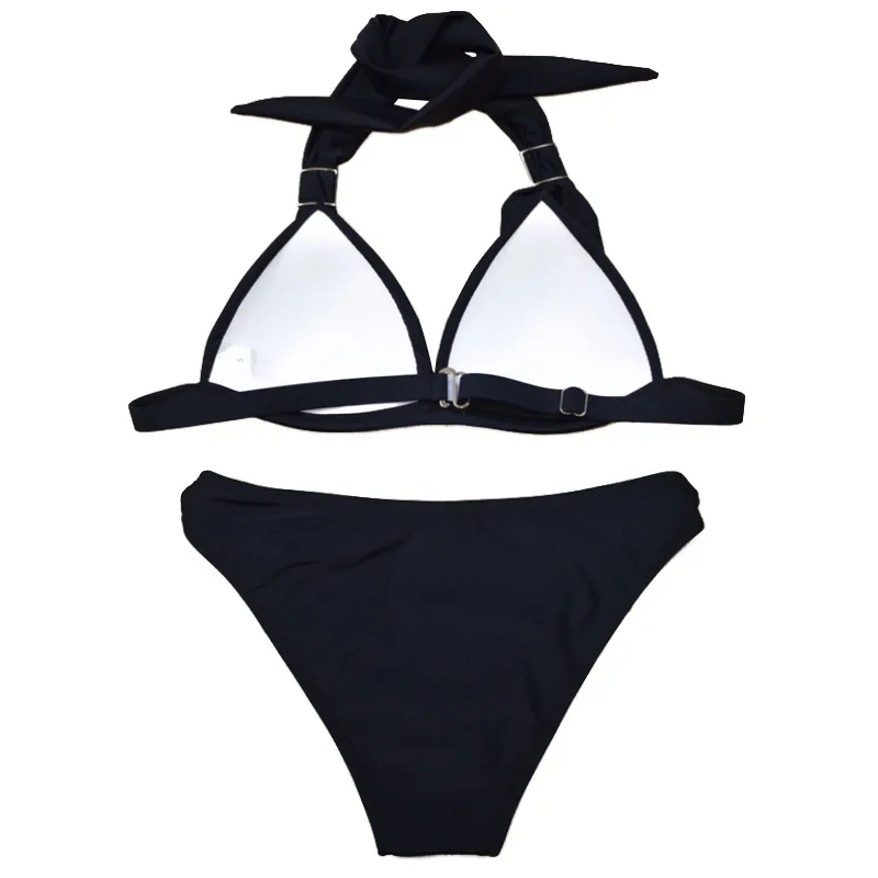 

Classic Solid Color Women Bandage Bikini Set Summer Sexy Push Up Swimsuits Two Piece Female Bathing Suit Beachwear Femme Biquini