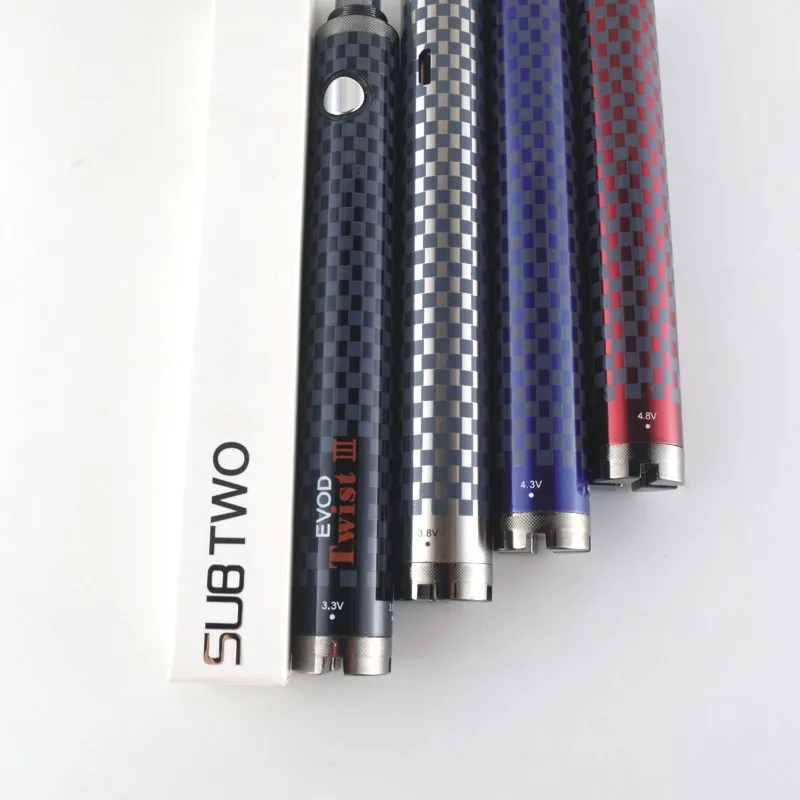 2 шт./партия два аккумулятора EVOD Twist III 1600 мАч 3 4 8 В|Батареи для электронных сигарет|
