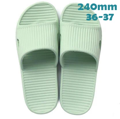 light green 240mm Xiaomi mijia/тапочки; мягкие женские и мужские сандалии для купания; детская повседневная обувь; нескользящие домашние тапочки для душа - Цвет: light green 240mm