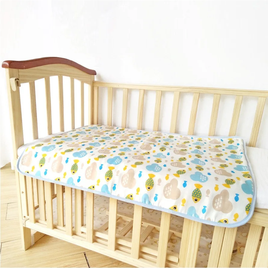 Детские пеленальные подушечки многоразовые 4 слоя подгузник болотный матрас