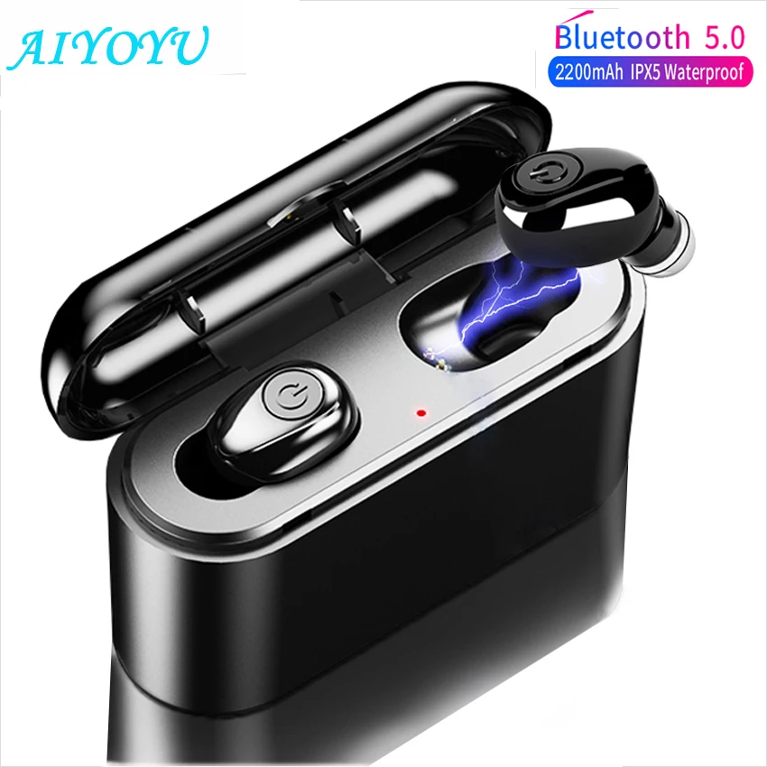 X8 TWS настоящие беспроводные наушники 5D стерео Bluetooth мини водонепроницаемые