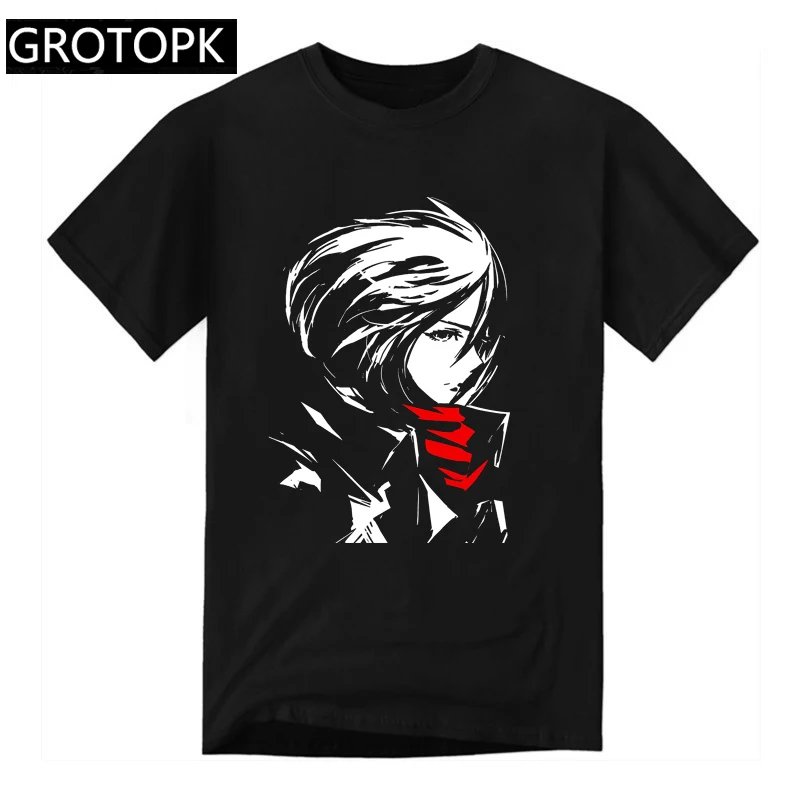 

Мужская хлопковая футболка с коротким рукавом, с принтом «атака на Титанов»