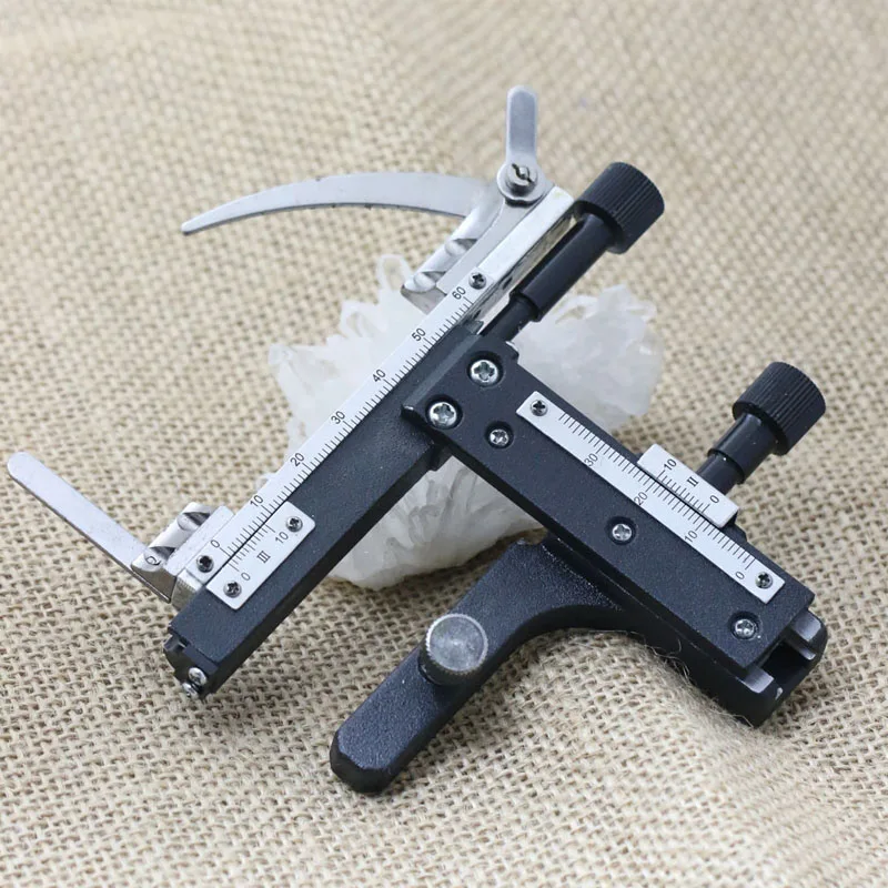 plastic handle Высококачественный Градуированный микроскоп механический сценический X-Y подвижный сценический с чешуей механический микроскоп сеточки - Цвет: plastic handle