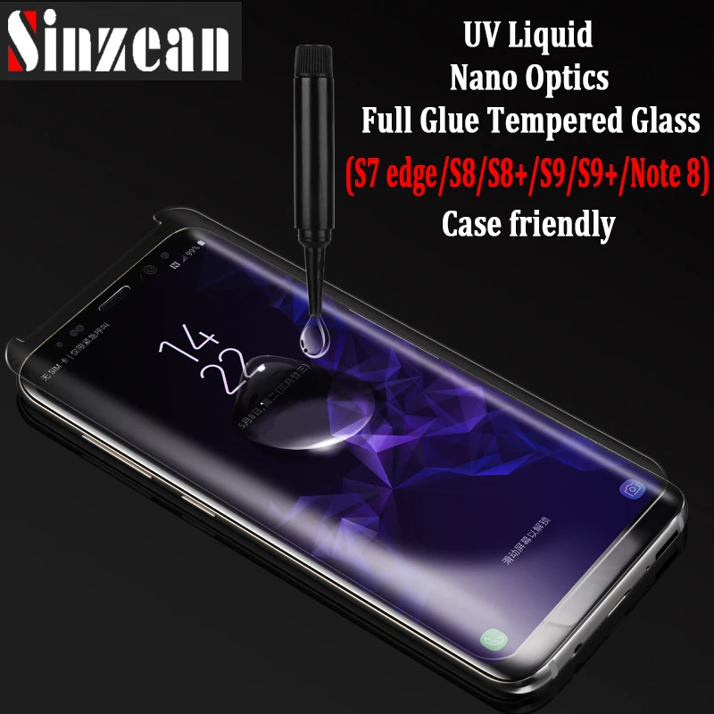 Sinzean 260 шт. 3D полное покрытие УФ Клей закаленное стекло для LG V30 /G8/V40/V50 клей Oppo find X с