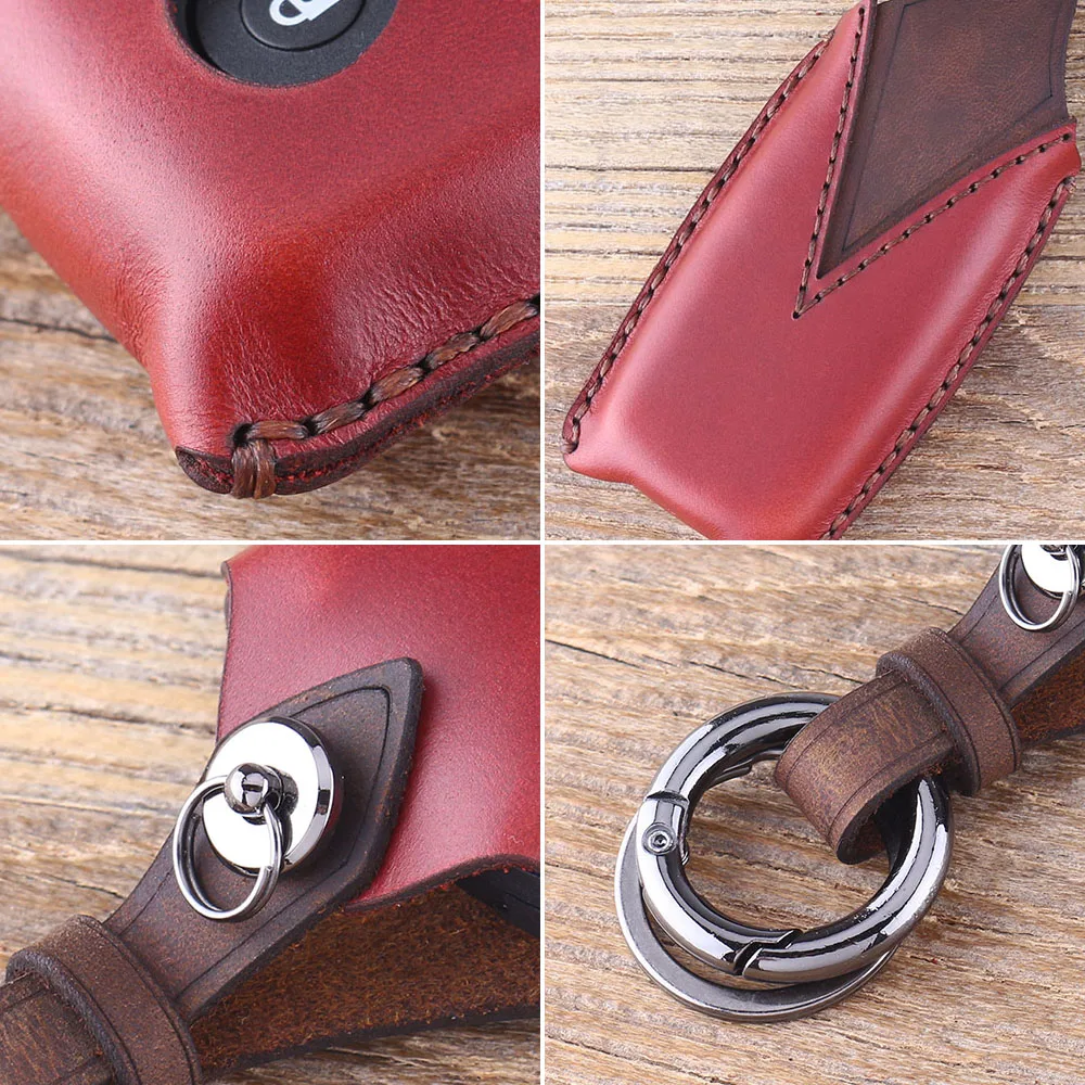 Dandkey Leather Car Key Case 2 Buttons For Suzuki SX4 Grand Vitara Swift Remote Cover Keychain | Автомобили и мотоциклы