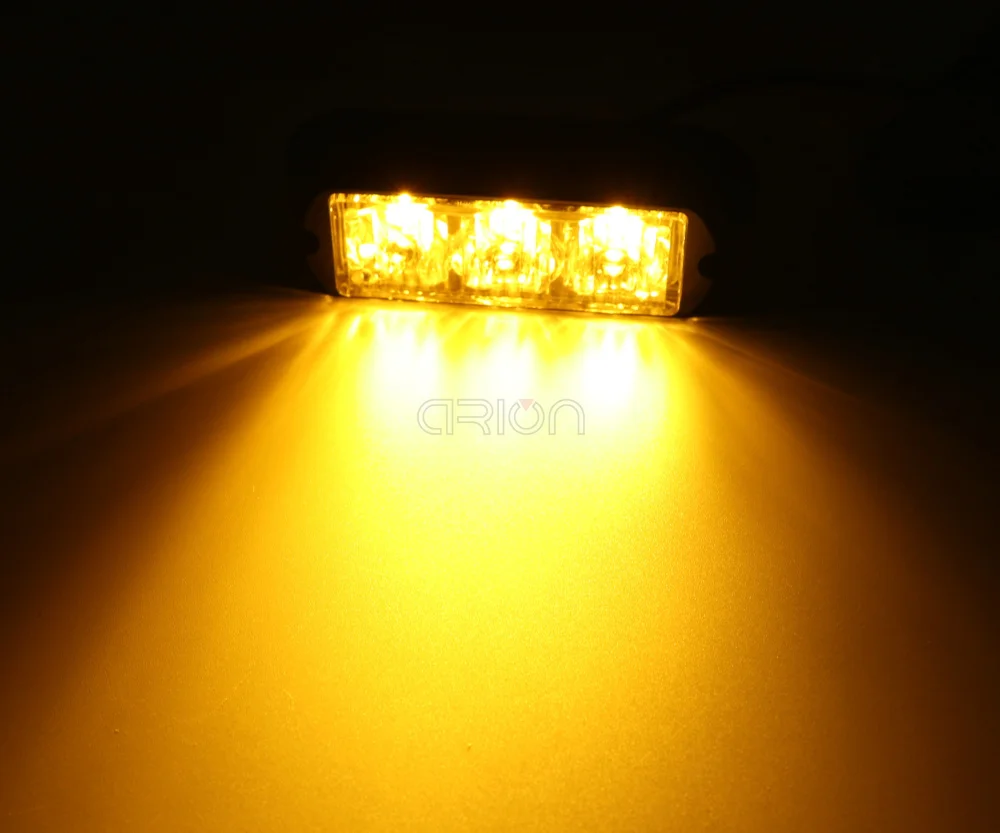 Новинка 3 светодиодный Авто колода грузовик стробоскоПредупреждение ПА для