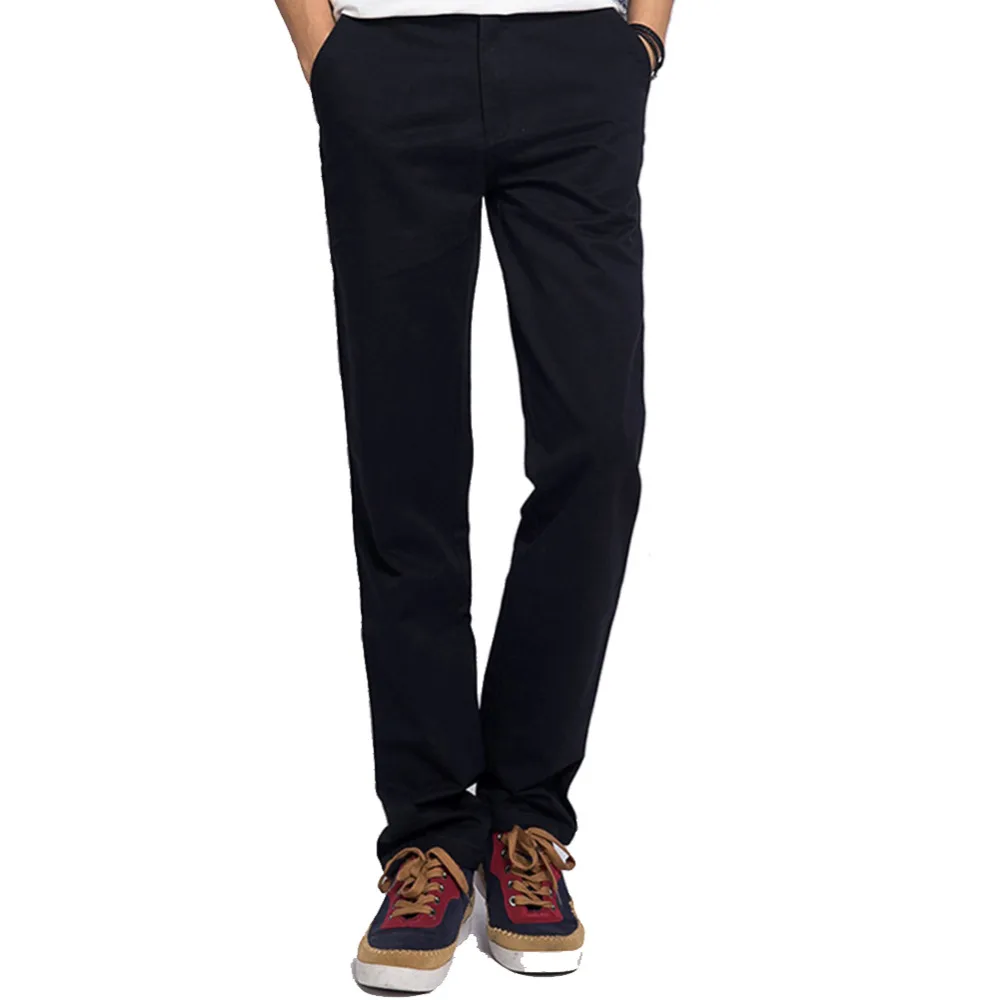 Мужская свободного покроя полу-глаз формальное осень хлопок сплошной цвет