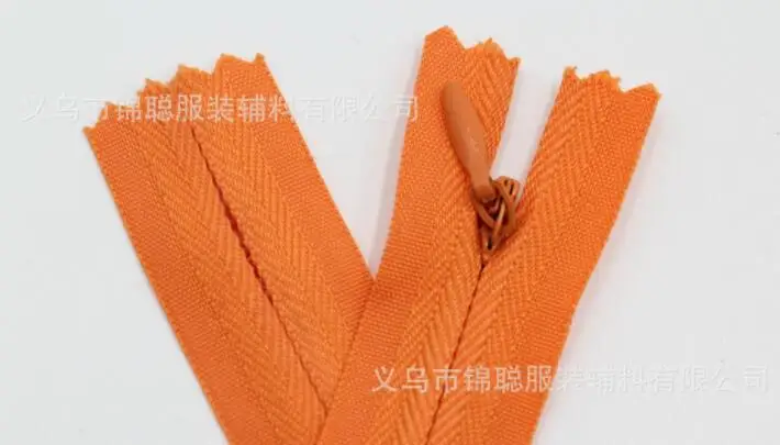 orange 20, 28, 35, 40, 45, 50, 60 см, белый, черный, темно-синий, 3#, нейлон, невидимые молнии, змеевик, портной, для шитья, ручной работы, аксессуары для одежды A10 - Цвет: orange