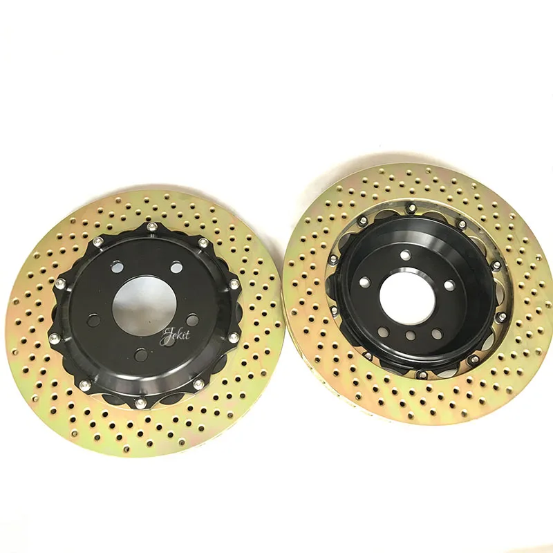 

Jekit rear car brake disc with center caps 355*28mm for Brembo GT4 brake calipers for Bmw F10 5 series 550 model rear wheel