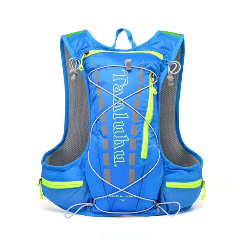 

Lightweight Marathon Running Bag 10L Hydration Vest Jogging Reflector Backpack for Climbing Hiking Cycling Compatible Water Bag