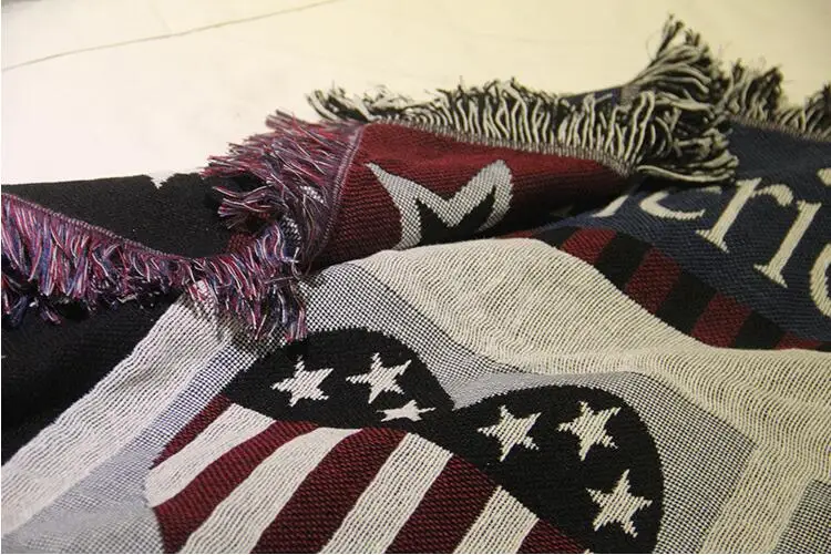 Многофункциональный трикотажные диван Одеяло флаг узор Нитки Гостиная Спальня