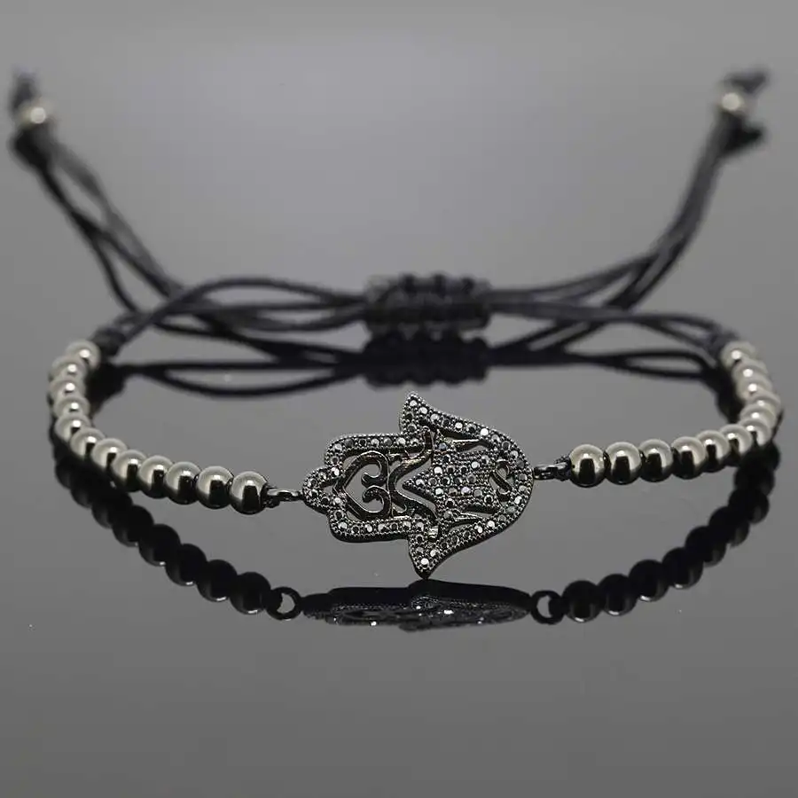Браслеты Hamsa модные ювелирные изделия очаровательные браслеты со звездами и